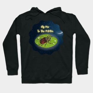 Beetle Fly Me To The Moon Hoodie